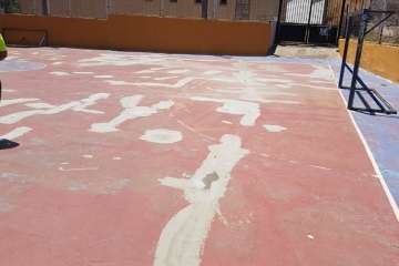  Hornos del Rey presume de una cancha deportiva remozada (Foto TA)